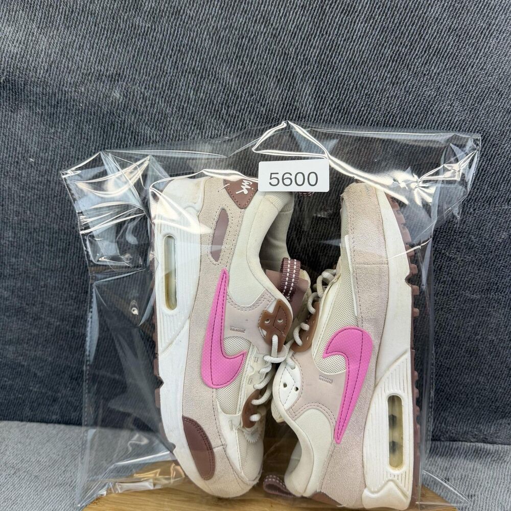 Nike Air Max 90 Futura Shoes Womens Size 7.5 Pink Cream Sneakers FZ3619-019 - Picture 11 of 11